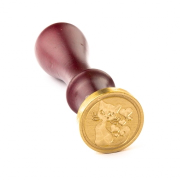 Hand wax stamp (seal) – Cat
