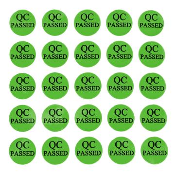 QC Passed PVC circular self-adhesive label 10mm green