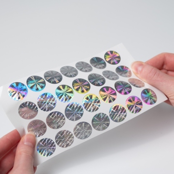 Master numbered round sticker