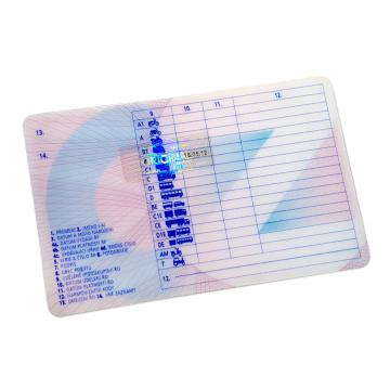 Transparent hologram sticker, original, fingerprint motive, 25 x 10 mm