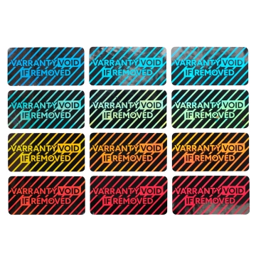 Hologram warranty seal 20x10mm waranty void