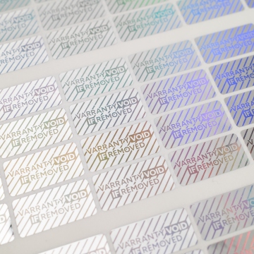 Hologram warranty seal 20x10mm waranty void