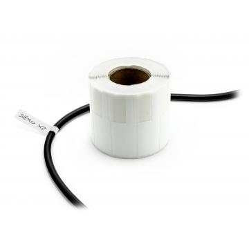 Labels for labelling and description of conductors and cables white