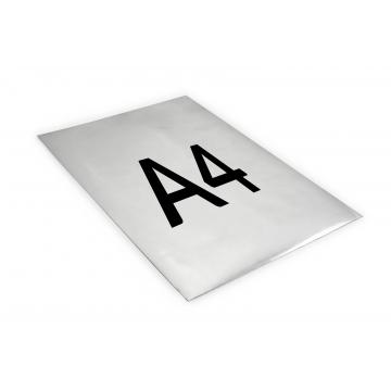Mirror adhesive A4 sheet with VOID layer for laser printing - silver