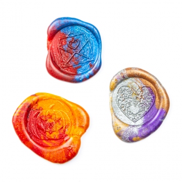 Mailable sealing wax white - beads 30g - Type 12