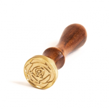 Hand wax stamp (seal) – Rose flower 