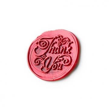 Brass wax stamp - Thank You