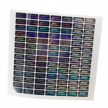 Hologram WARRANTY VOID seal 20 x 10 mm