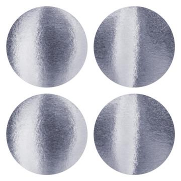 Round sticker to highlight the dry impress - silver 45mm