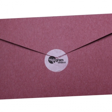 Transparent self-adhesive round stickers – box seals 15 mm