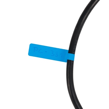 Labels for marking and labeling wires and cables blue - roll of 1000pcs