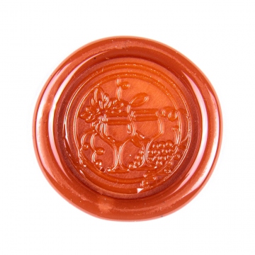 Hand wax stamp (seal) – Wedding toast