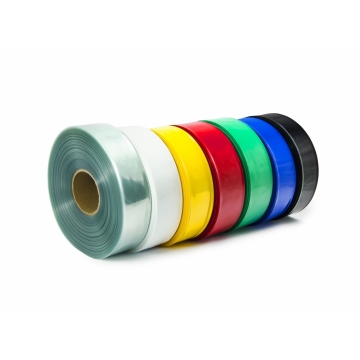 Heat shrink sleeve on the bottlenecks to secure them - green