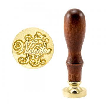 Brass wax stamp - Welcome