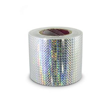 Hologram self-adhesive tape 100 mms, silver squares pattern