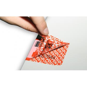 Two-layered tamper evident KTL labels numbering to a depth - roll