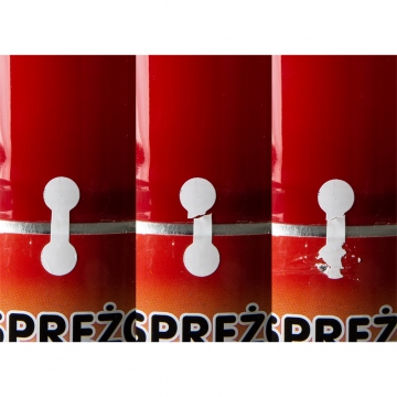 Vinyl sticker to seal medicine vials and containers 22 x 8 mm