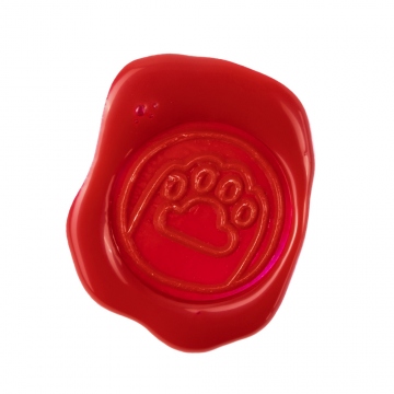 Hand wax stamp (seal) – Paw print