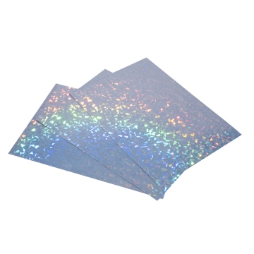 Self-adhesive holographic foil shards A4 for printing and sticker making - shards motif