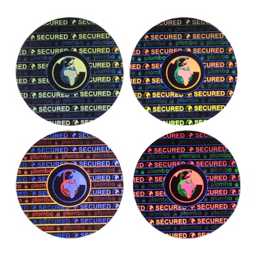 Multi-layered flip-flop holographic seal 15mm