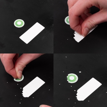 Calibration sticker 2024, 2025, 2026, 2027, 2028, 2029 green 20mm