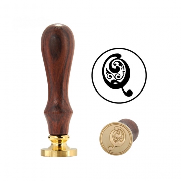 Hand wax stamp (seal) – Decorative letter Q