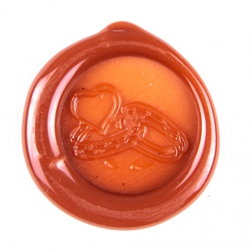 Hand wax stamp (seal) – Wedding motif – Wedding bands type 2