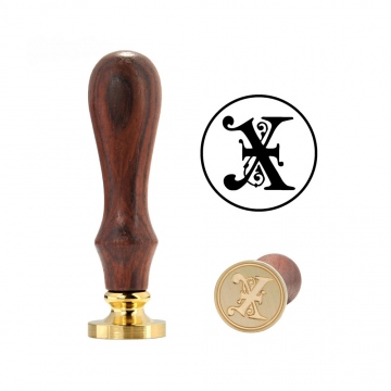 Hand wax stamp (seal) – Decorative letter X