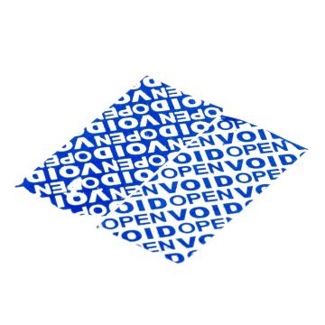 Sealing tape VOID OPEN blue 25 mm