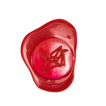 Hand wax stamp (seal) – Origami