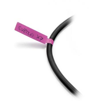 Labels for labelling and description of conductors and cables purple - roll 1000pcs