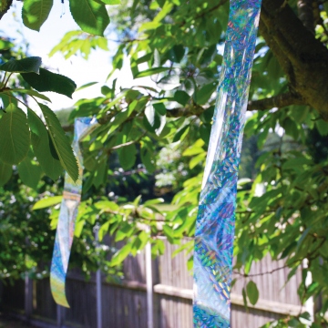 Non-adhesive hologram tape 45 mm / 80m to scare away birds in orchards and vineyards