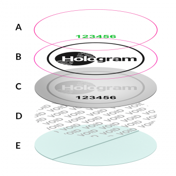 Single-layer hologram - custom production